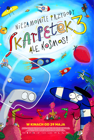 Plakat wydarzenia:  Niesamowite przygody skarpetek 3. Ale kosmos! 
