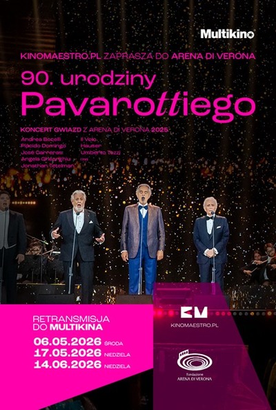 Plakat wydarzenia:  90. urodziny Pavarottiego 